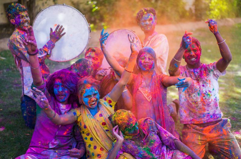 Hinduismus Holi das Fest der Farben